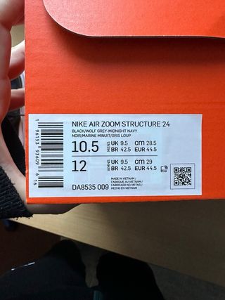 Zapatillas Nike Running Negras y Blancas