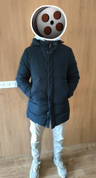 Abrigo El Ganso Negro/Azul