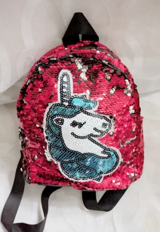 Mochila lentejuelas unicornio