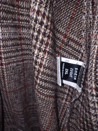 Giacca donna Shein a quadri 2XL