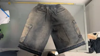 Shorts vaqueros desgastados