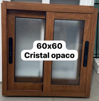 Ventana 60x60 cristal opaco NUEVA
