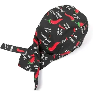 Bandana Cuoco Unisex Pimentoni Rossi
