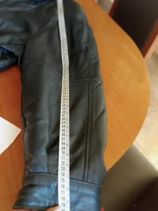 Chaqueta de piel negra Talla 58