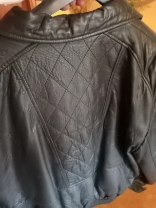 Chaqueta de piel negra Talla 58