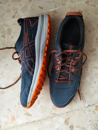 Deportivas Asics Hombre Talla 45 Azul/Naranja