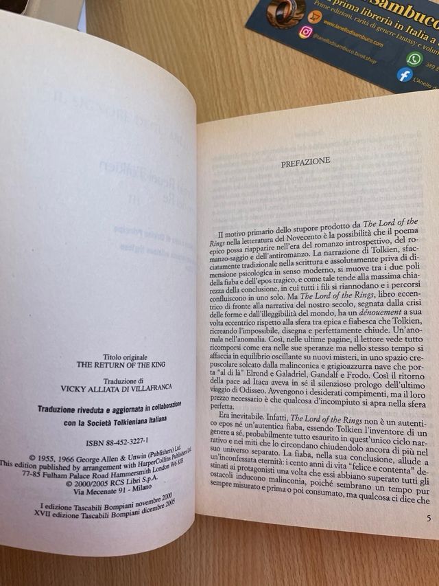 J.R.R. Tolkien trilogia Il Signore degli Anelli
