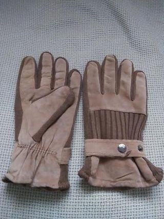 2 Pares Guantes Tartán Beige
