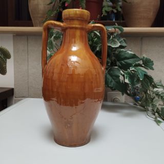 ANTICA ANFORA TERRACOTTA VASO ORCIO GIARA DEL 900