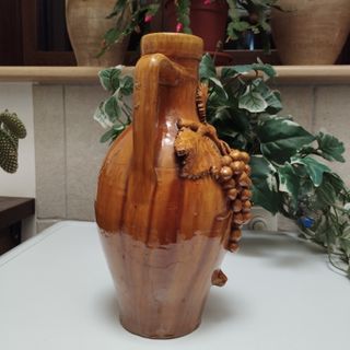 ANTICA ANFORA TERRACOTTA VASO ORCIO GIARA DEL 900