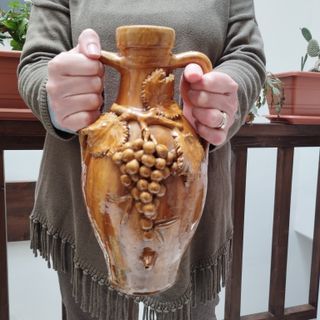 ANTICA ANFORA TERRACOTTA VASO ORCIO GIARA DEL 900