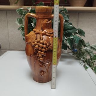 ANTICA ANFORA TERRACOTTA VASO ORCIO GIARA DEL 900