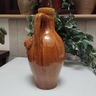 ANTICA ANFORA TERRACOTTA VASO ORCIO GIARA DEL 900