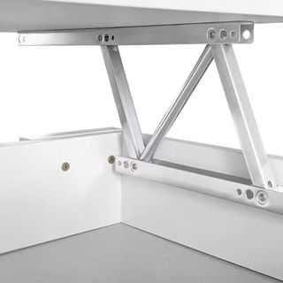 MESA DE CENTRO ELEVABLE GRÍS BLANCA