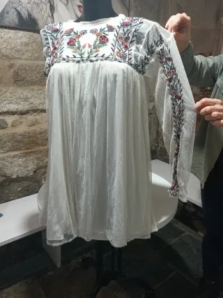 Vestido Ibicenco Bordado Talla Única