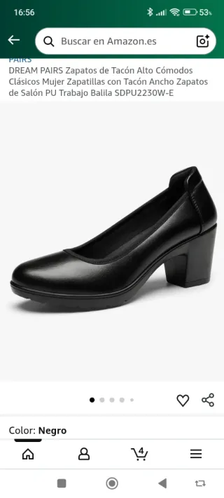 Zapatos de tacón negros DREAM PAIRS