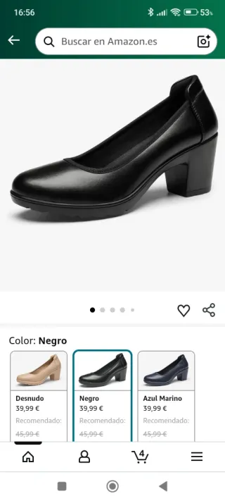 Zapatos de tacón negros DREAM PAIRS