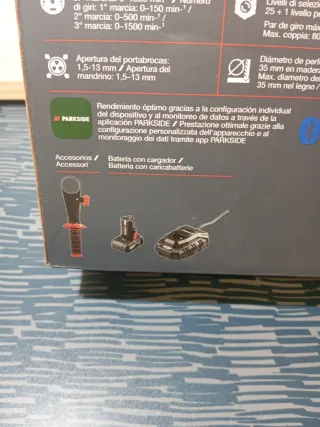 Parkside Taladro Atornillador 12V Recargable 5 ah