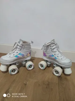 Patines Artísticos 4 Ruedas Blancos