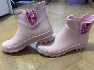 Botas de agua rosas niña