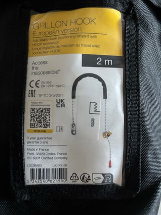 Petzl Grillon Hook Lanyard 2m
