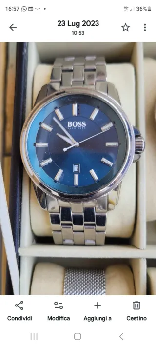 Orologio BOSS Uomo Blu
