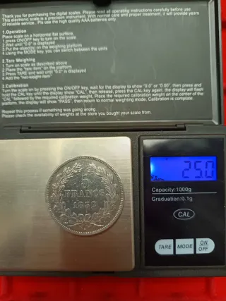 Francia 5 Franchi 1832 Zecca Bayonne L molto Rara.