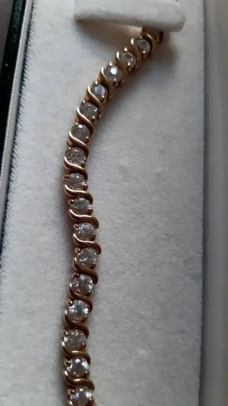 Pulsera oro circonitas