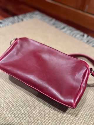 Bolso piel Destroy fucsia