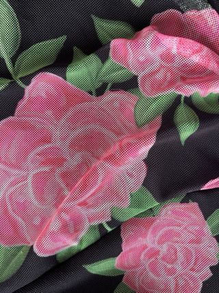 Vestido Aire Retro Negro Rosa