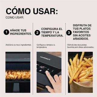 Freidora de aire 7L 1600W