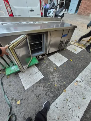 Bajomostrador refrigerado acero inoxidable