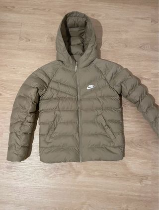 Abrigo Nike Beige con Capucha xs 13 14 años