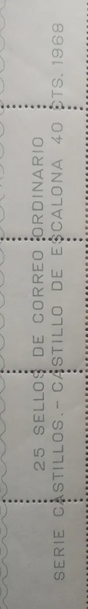 25 Sellos Correos España serie Castillos
