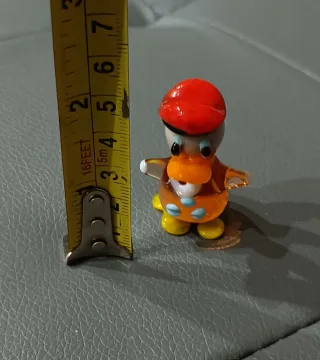 Piccola statuina Paperino in vetro di Murano
