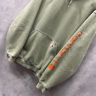 Felpa Carhartt Original Fit Verde Made in Mexico