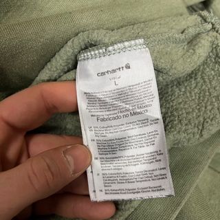 Felpa Carhartt Original Fit Verde Made in Mexico