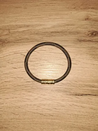 Pulsera Louis Vuitton Marrón y Dorada