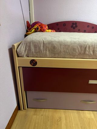 Cama nido con cajones
