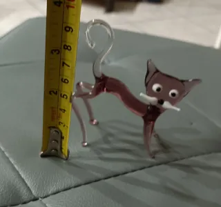 Statuina Gatto stilizzato in vetro di Murano