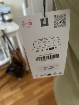 Top Zara Drapeado Asimétrico Verde