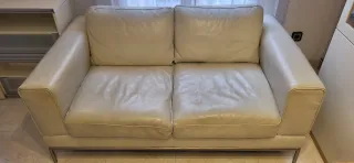 Sillón Piel Landskrona Beige