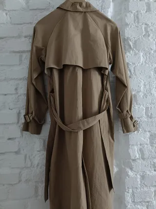 Zara Gabardina Beige Clásica