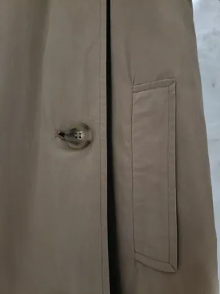 Zara Gabardina Beige Clásica