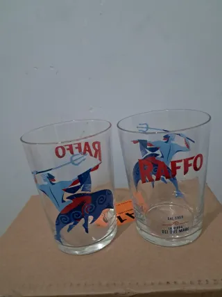 Bicchieri in vetro con disegno