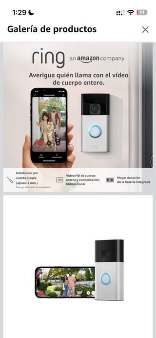 Ring Video Doorbell - Batería Recargable NUEVO