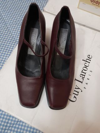 Zapatos de piel mujer Carrasco burdeos