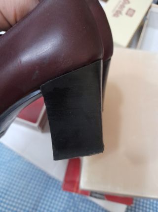 Zapatos de piel mujer Carrasco burdeos