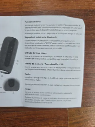 Altavoz Bluetooth Negro