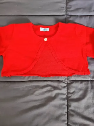 Bolero Mayoral Vermelho 5 Anos